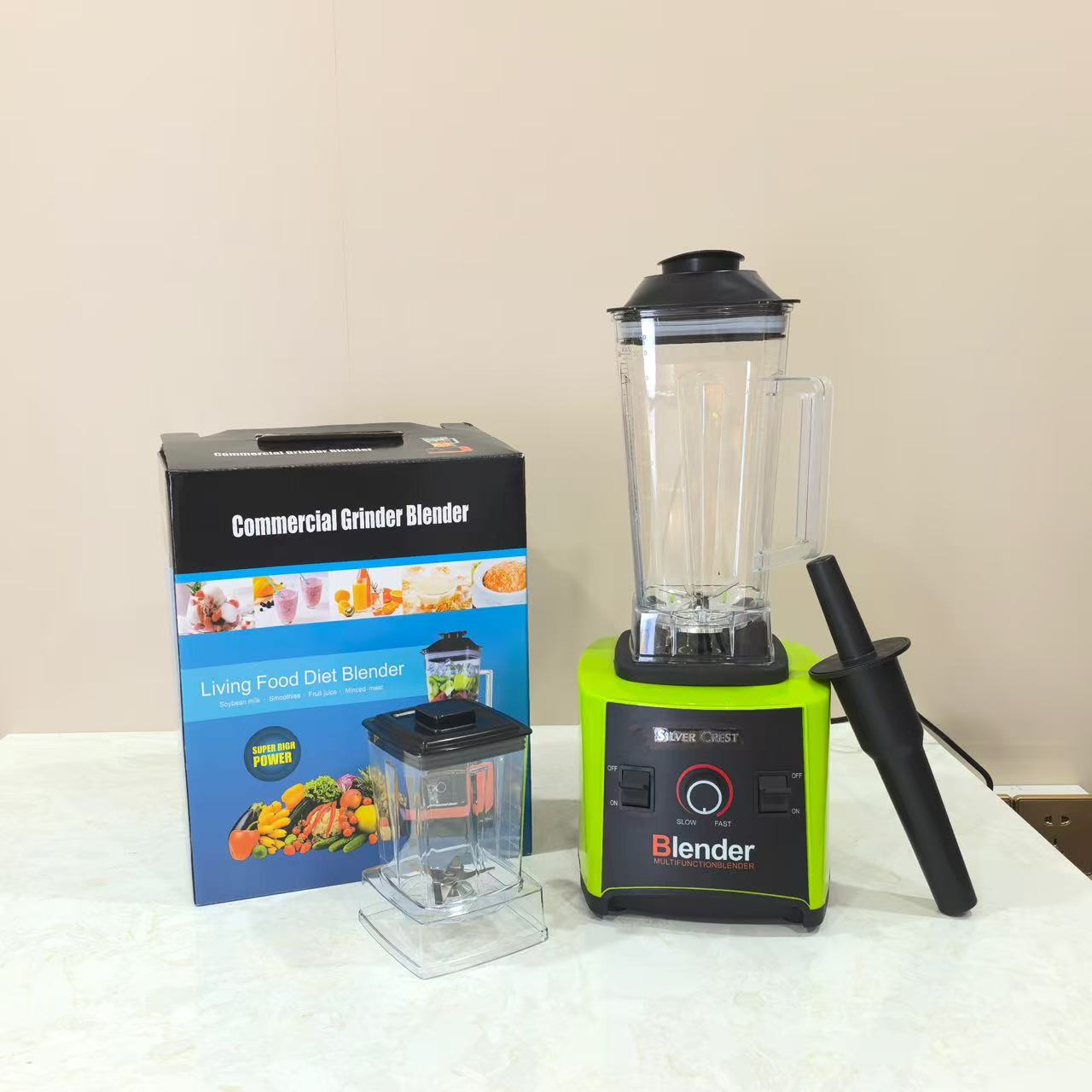 2L blender with dual cups for home use, vegetable and fruit juicer, baby food mixer, European standard factory