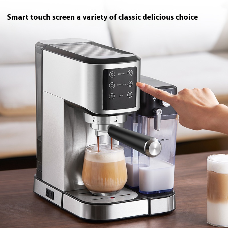 Italian coffee machine with milk box cappuccino